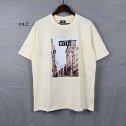 kith Designer T Shirt short sleeve Luxury Major brand Rap Classic Hip Hop Male Singer Wrld Tokyo Shibuya Retro Street Fashion Brand T-shirt 874f