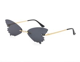 Fashion Rimless Sunglasses Women Vintage Clear Ocean Lens Eyewear Men Pink Yellow Sun Glasses Shades UV4002199958