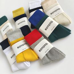 Fashion Women Men Cotton Socks Solid Colours Long Socks High Quality