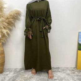 Ethnic Clothing Fashion Saudi Arabia Turkey Abaya womens casual clothing Abaya Muslim womens zipper dress T240510