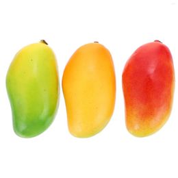 Party Decoration 3Pcs Simulation Mango Model Fake Fruit Po Props Restaurant Display Fruits