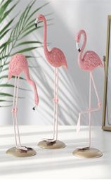 Lovely Cute Flamingo Design Resin Home Decorations Christmas Gifts Ornaments Table Desk for Ktng 25000 living Bedroom Y2010205031518