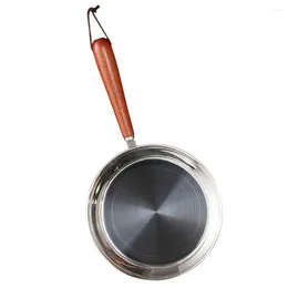 Pans Stainless Steel Omelette Pan Small Frying Oil Heating Pot Nonstick For Eggs Breakfast Metal