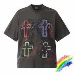 Men's T-Shirts Retro Portrait Coloured Cross T-Shirt Men Women 1 Best Quality Oversized Top Ts T Shirt H240508