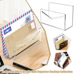 Kitchen Storage Acrylic Mail Organiser Email Classifier Letter Folder Desktop Device For Home Office Use C2D5