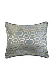 Contemporary Soft Gray Blue Geometric Waist Pillow Case 30x50cm Home Living Deco Sofa Car Living Chair LumbarCushion Cover Sell by6199994
