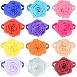 Dog Apparel 50/100pcs Flowers Shape Small Bow Ties Neckties Accessories Puppy Cat Bowtie Pet Collar Grooming Products