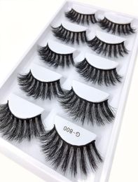 G800 Mink Eyelashes 3D Natural Long Thick Big False Lashes HandMade G801 G802 G803 G804 G805 G8063185340