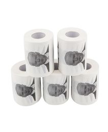 10pcs roll tissue Joe Biden Pattern Printed Toilet Paper Roll Novelty Gift Bathroom Paper 3 layer3996358