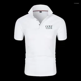 Men's Polos Men Regular Style Business Casual Summer Streetwear Short Sleeve Tops Quick-Drying Breathable Clothing Fashion Trend POLO Shirt