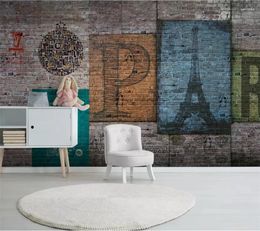 Wallpapers Wellyu Wallpaper 3D Modern Minimalist Retro Abstract English Tower Full House Po Murals Papel De Parede Custom