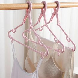 Hangers 5pcs Plastic Convenient And Space-saving Windproof Clothes Hanger Save Space Heavy Duty Laundry Rack