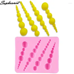 Baking Moulds Sophronia UV Resin Jewellery Pearl Shape Silicone Mould Charms Moulds For DIY Intersperse Decorate Making JewelryM097