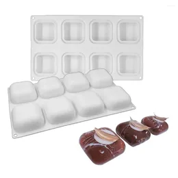 Baking Moulds Square Shape Mould 8 Grid Pastry Chocolate Ice-cube Cake Mould Random Colour