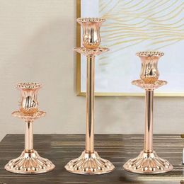 Candle Holders European Style Silver Holder For Taper Candles Retro Candlestick Fits 0.85 Inch Thick Y7w6