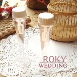 Party Decoration 24pcs Champagne Glass Wedding Bubble Bottle Favours Soap Water For Bridal Shower DIY