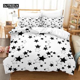 Bedding Sets Stars Duvet Cover Set Fashion Soft Comfortable Breathable For Bedroom Guest Room Decor
