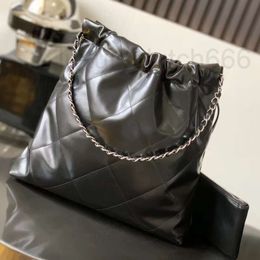 Ch Leather Purse Chain designer bag bag cc bag tote tote vintage Shopping Large Capacity Leather 22bag Garbage bag clutch Shoulder bags purses ladies luxury hand 6DLG