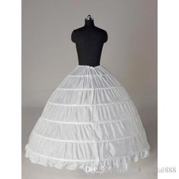 Free Shipping Cheap Hot White 6 HOOP Skirts Under Wedding Dress Ball Gowns Crinoline Petticoats Bridal Wedding Accessories vestido de n 294B