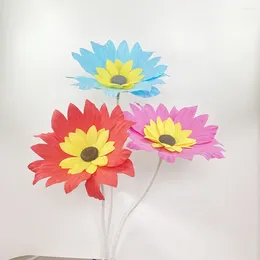 Decorative Flowers Window Show Giant PE Sunflowers Simulation Daisy Childrens' Day Stage Setting Event Props Festival Decoration Ornaments