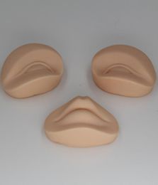 3D Permanent Makeup Tattoo Practice Skin Replacement 2 Eyes and 1 lips for Training Mannequin head3413664