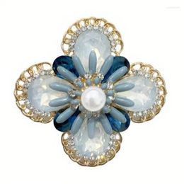 Brooches 1PC Vintage Bohemian Style Light Luxury Gemstone Brooch Ladies Love And Creativity Party Gift Ornament Corsage