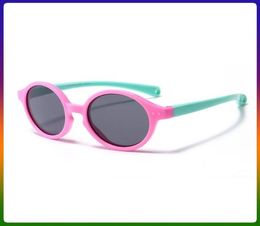 Flexible Polarized Kids Sunglasses Round Colorful Child Baby Toddler Sun Glasses Safety Silicone Soft Frame For Girls7538645