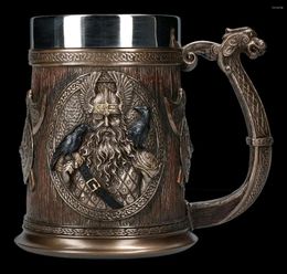 Mugs European Medieval Vintage Beer Cup Personalized Viking Mug Large Capacity Retro Water Norse Mythology Coffee