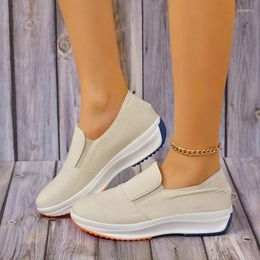 Casual Shoes Women Spring Autumn Thick-Soled Increased Large Size Ladies Shoe Soft Comfortable Zapatos De Mujer Plataforma