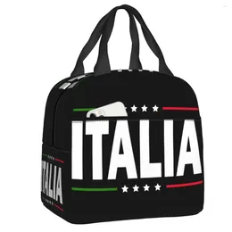 Storage Bags Italy Flag Lunch Bag Women Italian Proud Reusable Cooler Thermal Insulated Box For Kids Multifunction Food Bento