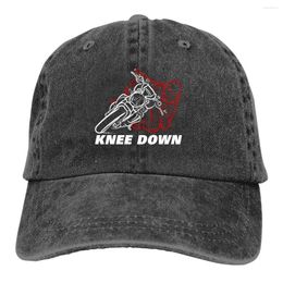 Berets Knee Down Baseball Cap For Men And Women Hats Visor Protection Snapback Dirt Bike Motocross Motor Sport Caps