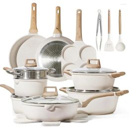 Cookware Sets 21Pcs Pots And Pans Set Nonstick W/ Frying & Saucepans