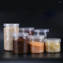 Storage Bottles 10 Pcs Transparent Cookie Jar Sealed Candy Plastic Food Jars Tea Loose Containers Lids