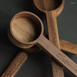 Cookware Sets Walnut Wooden Measuring Spoon Scoop Coffee Beans Bar Kitchen Home Baking Tool Cup Tools(8G/10G)