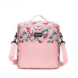 Storage Bags 11L Lunch Bag Outdoor Insulated Bento Box Tote Thermal Food Picnic Handbag Portable Shoulder