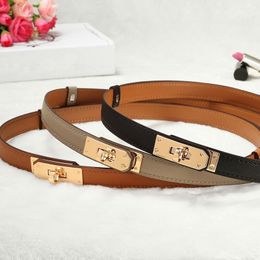 Luxury belt womens designer belt for woman high quality elegant accessories small buckle retatable width 1.8cm leather men belts skirt dress decorative yd013 C4