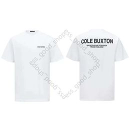 Cole Buxton High Quality T Shirts Men's Summer Spring Loose Grey White Black T Shirt Men Women High Quality Classic Slogan Print Top Tee With Tag 1:1 US Size S-Xl 924