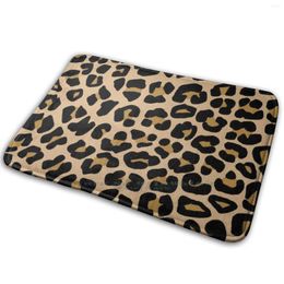 Carpets Leopard Print Mat Rug Carpet Anti - Slip Bedroom Entrance Door Brown Orange Light Fur Animal Beige Cheetah