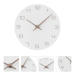 Wall Clocks Wooden Vintage Decor Nordic 3D Large Clock Simple Watch Living Room