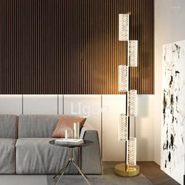 Floor Lamps Designer Lava Living Room Lamp Luxury Button Switch European Modern Nordic Led Light Decoration Chambre Home Decor