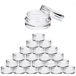 Storage Bottles 100pcs 2g//5g/10g Empty Manicure Plastic Cosmetic Makeup Jar Pots Transparent Sample Eyeshadow Cream Lip Container