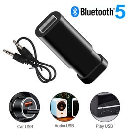 New 5.0 receiver transmitter 2-in-1 car audio computer Bluetooth adapter