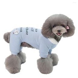 Dog Apparel Soft Four Legs Pet Winter Coat Clothes With Letter Pattern From S To XXL Warm Dogs