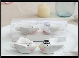 Party Favor Home Garden Drop Delivery 2021 Bridal Shower Favors Happily Ever After Love Birds Angel Salt And Pepper6060988