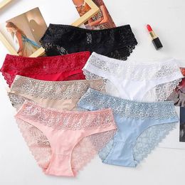 Women's Panties Summer Lace Big Size Soft Cosy Underwear Female Silk Satin Briefs Breathable Underpants Sexy Lingerie