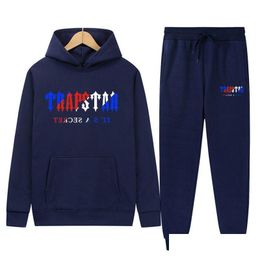 Mens Tracksuits Designer Tracksuit Trapstar Brand Printed Autumn Winter Sportswear Plover Hoodies Casual Clothing Outdoor Running Bask Otaa6