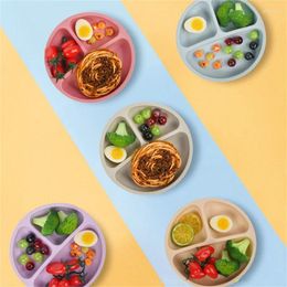 Disposable Dinnerware Suction Plates For Baby - Silicone Feeding Set With Divided Design