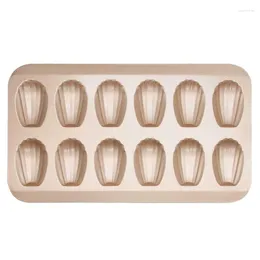 Baking Moulds 12 Cup Shell Shaped Nonstick Madeleine Carbon Steel Mold Tools