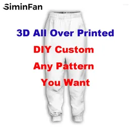Men's Pants DIY Custom Design Your Pattern 3D All Over Printed Men Trousers Women Harajuku Sweatpants Hip Hop Casual Male Punk Style