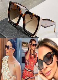Female P home sunglasses SPR 15WF designer party glasses ladies stage style top high quality fashion cat eye irregular frame size 4043463
